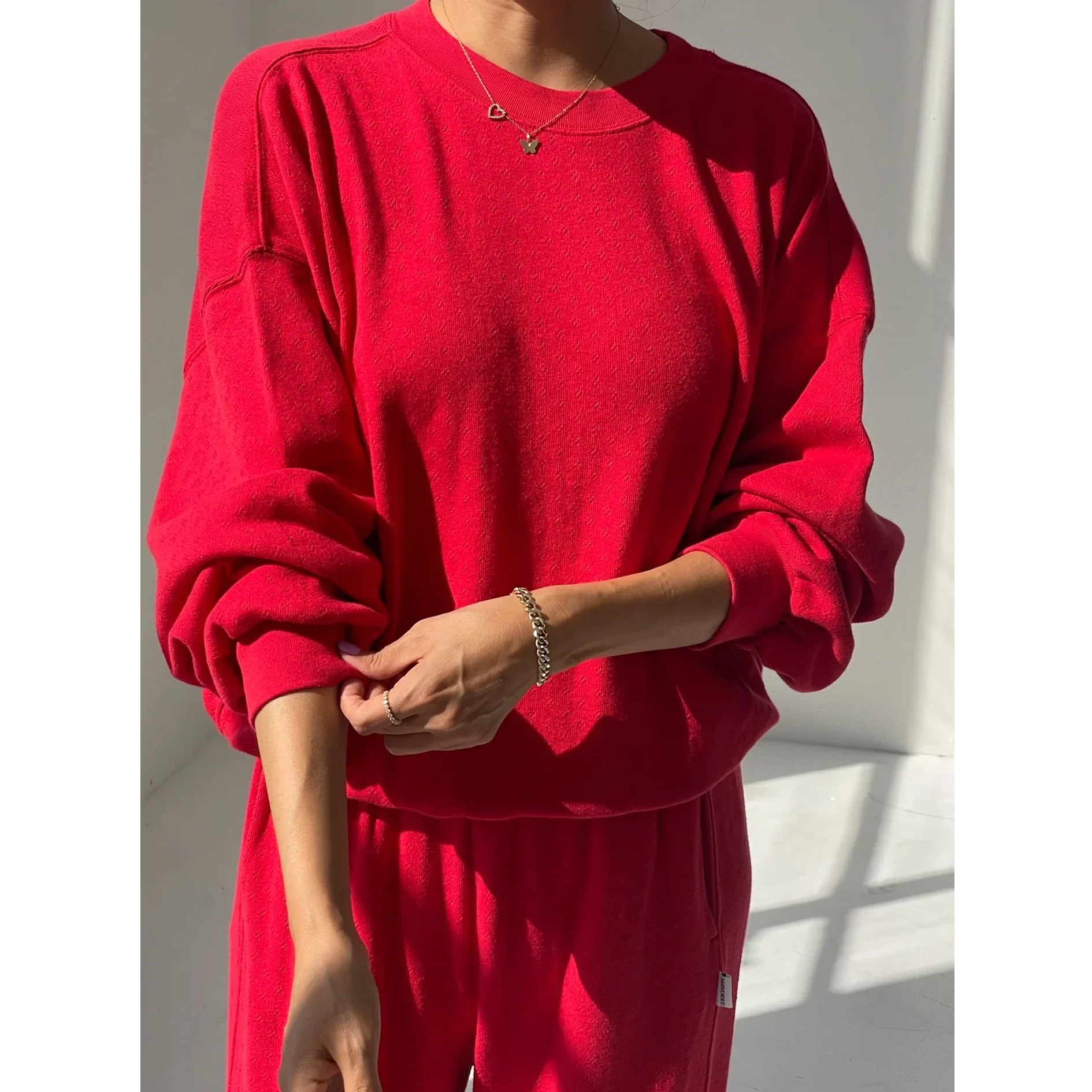 Pointelle Core Sweatshirt - Image 6