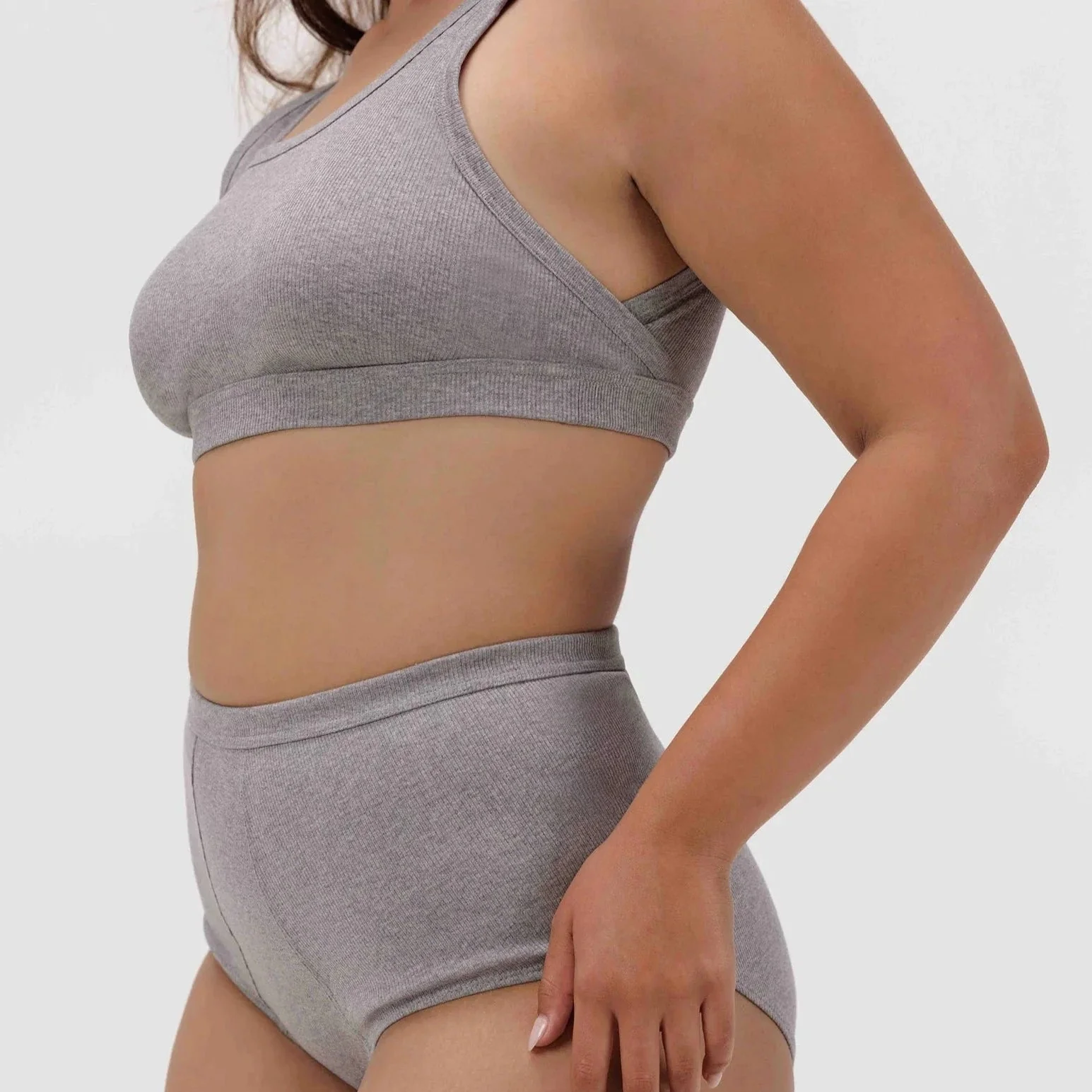 Organic Cotton Rib Flex Super High-Rise Briefs - Image 5