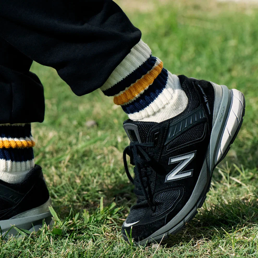 Coarse Ribbed Oldschool Crew Socks - Image 3
