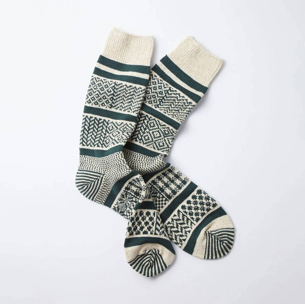 Multi Jacquard Crew Socks - Image 3